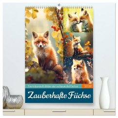 Zauberhafte Füchse (hochwertiger Premium Wandkalender 2026 DIN A2 hoch), Kunstdruck in Hochglanz