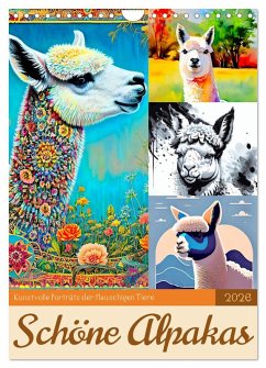 Cover Schöne Alpakas (Wandkalender 2026 DIN A4 hoch), CALVENDO Monatskalender