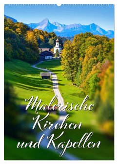 Malerische Kirchen und Kapellen (Wandkalender 2026 DIN A2 hoch), CALVENDO Monatskalender