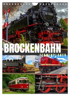 Cover Brockenbahn - Terminplaner (Wandkalender 2026 DIN A4 hoch), CALVENDO Monatskalender