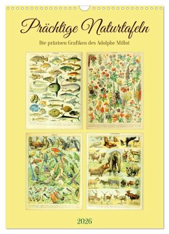 Cover Prächtige Naturtafeln (Wandkalender 2026 DIN A3 hoch), CALVENDO Monatskalender
