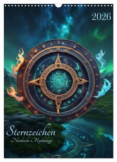Cover Sternzeichen Nordische Mythology (Wandkalender 2026 DIN A3 hoch), CALVENDO Monatskalender