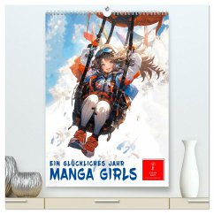 Cover Manga Girls - ein glückliches Jahr (hochwertiger Premium Wandkalender 2026 DIN A2 hoch), Kunstdruck in Hochglanz