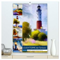 Leuchttürme der Fantasie (hochwertiger Premium Wandkalender 2026 DIN A2 hoch), Kunstdruck in Hochglanz