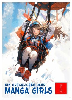 Cover Manga Girls - ein glückliches Jahr (Wandkalender 2026 DIN A2 hoch), CALVENDO Monatskalender