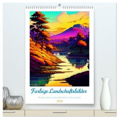 Landschaften kreativ gestaltet (hochwertiger Premium Wandkalender 2026 DIN A2 hoch), Kunstdruck in Hochglanz