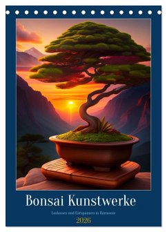 Bonsai Kunstwerke (Tischkalender 2026 DIN A5 hoch), CALVENDO Monatskalender Bonsai Kunstwerke (Tischkalender 2026 DIN A5 hoch), CALVENDO Monatskalender