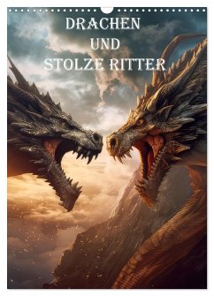 Drachen und stolze Ritter (Wandkalender 2026 DIN A3 hoch), CALVENDO Monatskalender