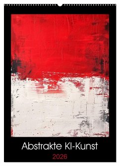 Abstrakte KI-Kunst (Wandkalender 2026 DIN A2 hoch), CALVENDO Monatskalender