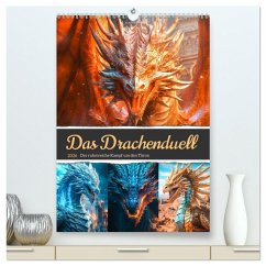 Das Drachenduell (hochwertiger Premium Wandkalender 2026 DIN A2 hoch), Kunstdruck in Hochglanz Das Drachenduell (hochwertiger Premium Wandkalender 2026 DIN A2 hoch), Kunstdruck in Hochglanz