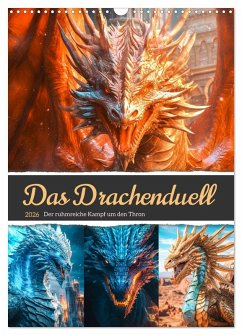 Cover Das Drachenduell (Wandkalender 2026 DIN A3 hoch), CALVENDO Monatskalender