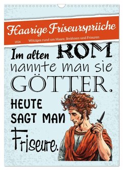 Cover Haarige Friseursprüche (Wandkalender 2026 DIN A3 hoch), CALVENDO Monatskalender