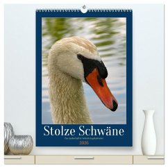 Cover Stolze Schwäne (hochwertiger Premium Wandkalender 2026 DIN A2 hoch), Kunstdruck in Hochglanz