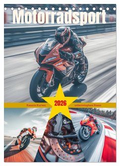 Motorradsport (Tischkalender 2026 DIN A5 hoch), CALVENDO Monatskalender Motorradsport (Tischkalender 2026 DIN A5 hoch), CALVENDO Monatskalender