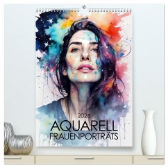 Cover Aquarell-Frauenporträts (hochwertiger Premium Wandkalender 2026 DIN A2 hoch), Kunstdruck in Hochglanz