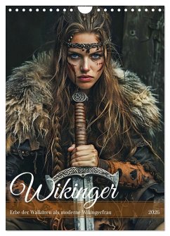 Cover Wikinger - Erbe der Walküren als moderne Wikingerfrau (Wandkalender 2026 DIN A4 hoch), CALVENDO Monatskalender