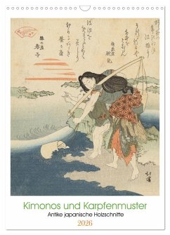 Kimonos und Karpfenmuster (Wandkalender 2026 DIN A3 hoch), CALVENDO Monatskalender