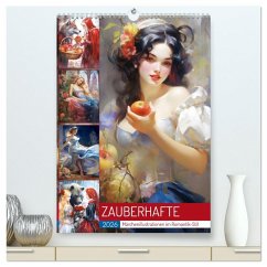 Zauberhafte Märchenillustrationen im Romantik-Stil (hochwertiger Premium Wandkalender 2026 DIN A2 hoch), Kunstdruck in Hochglanz