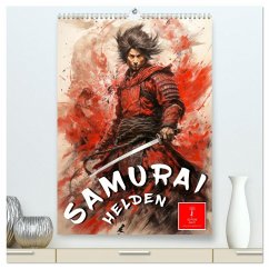 Samurai Helden (hochwertiger Premium Wandkalender 2026 DIN A2 hoch), Kunstdruck in Hochglanz Samurai Helden (hochwertiger Premium Wandkalender 2026 DIN A2 hoch), Kunstdruck in Hochglanz