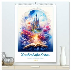Zauberhafte Seiten - Entdecke die Magie der Bücher (hochwertiger Premium Wandkalender 2026 DIN A2 hoch), Kunstdruck in Hochglanz Cover Zauberhafte Seiten - Entdecke die Magie der Bücher (hochwertiger Premium Wandkalender 2026 DIN A2 hoch), Kunstdruck in Hochglanz