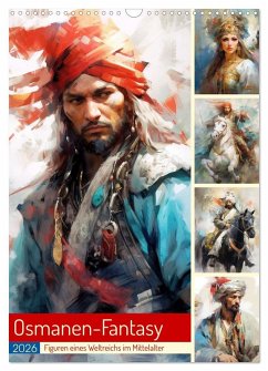 Cover Osmanen-Fantasy. Figuren eines Weltreichs im Mittelalter (Wandkalender 2026 DIN A3 hoch), CALVENDO Monatskalender