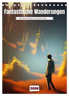Fantastische Wanderungen (Tischkalender 2026 DIN A5 hoch), CALVENDO Monatskalender