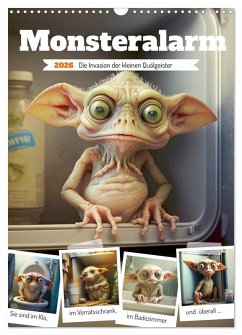 Monsteralarm. Die Invasion der kleinen Quälgeister (Wandkalender 2026 DIN A3 hoch), CALVENDO Monatskalender Monsteralarm. Die Invasion der kleinen Quälgeister (Wandkalender 2026 DIN A3 hoch), CALVENDO Monatskalender