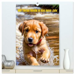 Mit Tieren hinein in das neue Jahr (hochwertiger Premium Wandkalender 2026 DIN A2 hoch), Kunstdruck in Hochglanz Mit Tieren hinein in das neue Jahr (hochwertiger Premium Wandkalender 2026 DIN A2 hoch), Kunstdruck in Hochglanz