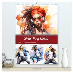 Cover Hip Hop Girls. Rhythmic Expressions (hochwertiger Premium Wandkalender 2026 DIN A2 hoch), Kunstdruck in Hochglanz
