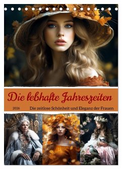 Die lebhafte Jahreszeiten! (Tischkalender 2026 DIN A5 hoch), CALVENDO Monatskalender