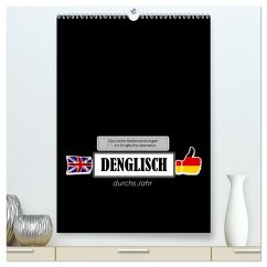 Cover DENGLISCH durchs Jahr (hochwertiger Premium Wandkalender 2026 DIN A2 hoch), Kunstdruck in Hochglanz