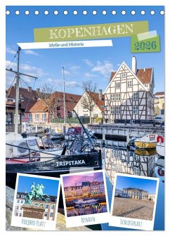 Cover KOPENHAGEN Idylle und Historie (Tischkalender 2026 DIN A5 hoch), CALVENDO Monatskalender