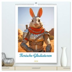 Tierische Gladiatoren (hochwertiger Premium Wandkalender 2026 DIN A2 hoch), Kunstdruck in Hochglanz