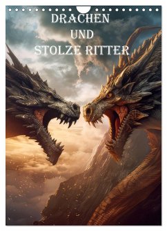 Drachen und stolze Ritter (Wandkalender 2026 DIN A4 hoch), CALVENDO Monatskalender