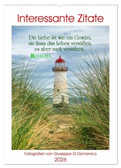 Cover Interessante Zitate (Wandkalender 2026 DIN A2 hoch), CALVENDO Monatskalender