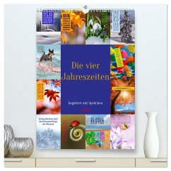Cover Die vier Jahreszeiten begleitet mit Sprüchen (hochwertiger Premium Wandkalender 2026 DIN A2 hoch), Kunstdruck in Hochglanz