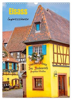 Cover Elsass - Impressionen (Wandkalender 2026 DIN A3 hoch), CALVENDO Monatskalender