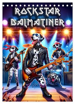 Rockstar Dalmatiner (Tischkalender 2026 DIN A5 hoch), CALVENDO Monatskalender Rockstar Dalmatiner (Tischkalender 2026 DIN A5 hoch), CALVENDO Monatskalender