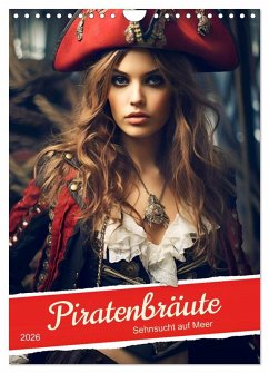 Cover Piratenbräute Sehnsucht auf Meer (Wandkalender 2026 DIN A4 hoch), CALVENDO Monatskalender