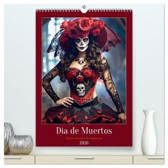Cover Dia de Muertos Kreative Porträts in Festanlehnung (hochwertiger Premium Wandkalender 2026 DIN A2 hoch), Kunstdruck in Hochglanz