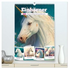 Cover Einhörner. Mystisch, kraftvoll und traumhaft schön (hochwertiger Premium Wandkalender 2026 DIN A2 hoch), Kunstdruck in Hochglanz