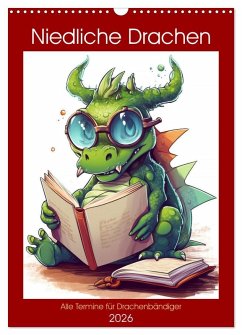 Niedliche Drachen (Wandkalender 2026 DIN A3 hoch), CALVENDO Monatskalender