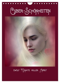 Cover Cyber-Schönheiten, 12 Monate voller Anmut (Wandkalender 2026 DIN A4 hoch), CALVENDO Monatskalender