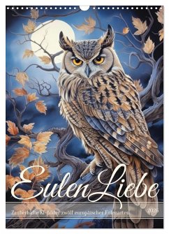 Cover Eulenliebe (Wandkalender 2026 DIN A3 hoch), CALVENDO Monatskalender