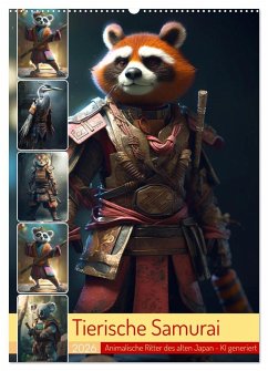 Tierische Samurai (Wandkalender 2026 DIN A2 hoch), CALVENDO Monatskalender Tierische Samurai (Wandkalender 2026 DIN A2 hoch), CALVENDO Monatskalender