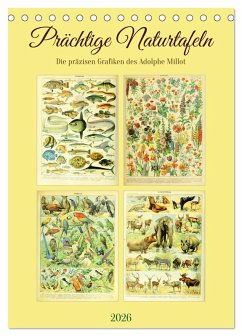 Cover Prächtige Naturtafeln (Tischkalender 2026 DIN A5 hoch), CALVENDO Monatskalender