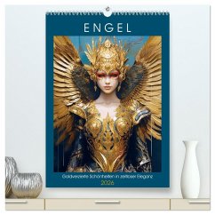 Cover Engel. Goldverzierte Schönheiten in zeitloser Eleganz (hochwertiger Premium Wandkalender 2026 DIN A2 hoch), Kunstdruck in Hochglanz