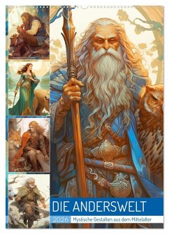 Cover Die Anderswelt. Mystische Gestalten aus dem Mittelalter (Wandkalender 2026 DIN A2 hoch), CALVENDO Monatskalender