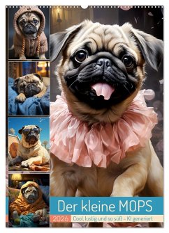 Der kleine Mops (Wandkalender 2026 DIN A2 hoch), CALVENDO Monatskalender Der kleine Mops (Wandkalender 2026 DIN A2 hoch), CALVENDO Monatskalender