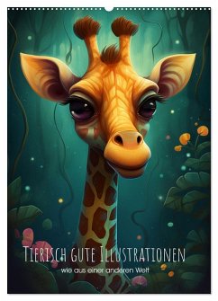 Cover Tierisch gute Illustrationen wie aus einer anderen Welt (Wandkalender 2026 DIN A2 hoch), CALVENDO Monatskalender
